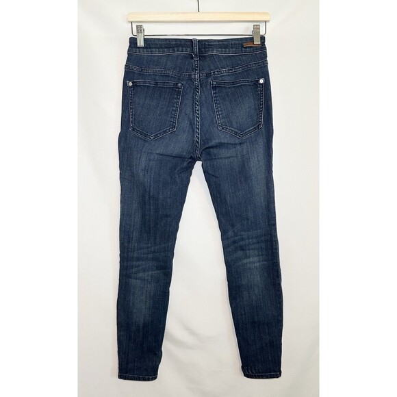 Pilcro and the Letterpress Anthro High Rise Denim Leggings Blue Jeans Women's 27 - Picture 2 of 13